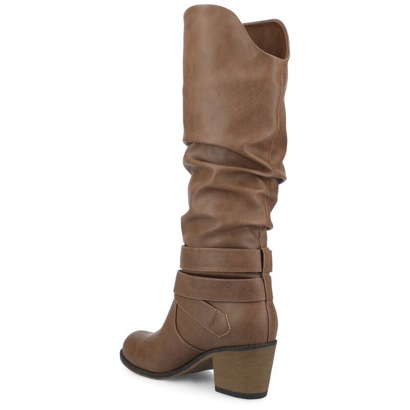 Journee Women's Wide Calf Late Medium and Wide Width Boots