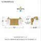 preview thumbnail 8 of 6, Kolt 2-Light Brushed Gold Bath Light