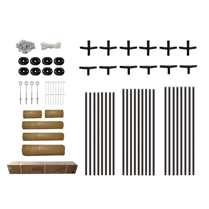 10 ft. W x 20 ft. D x 9.4 ft. H Iron Portable Carport