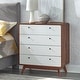 preview thumbnail 1 of 7, Carson Carrington Hafnarfijorour Mid-century Modern 4-drawer Chest Walnut - 4-drawer