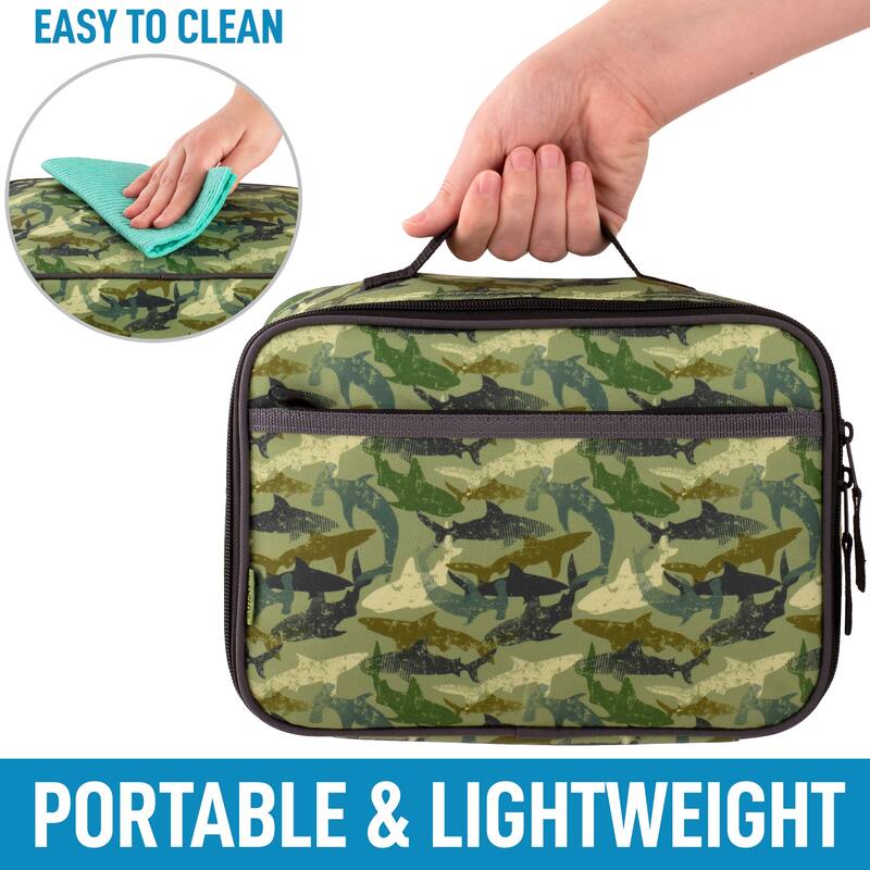Zulay Kitchen Kids Insulated Lunch Bag with Spacious Compartment and Built-In Handle