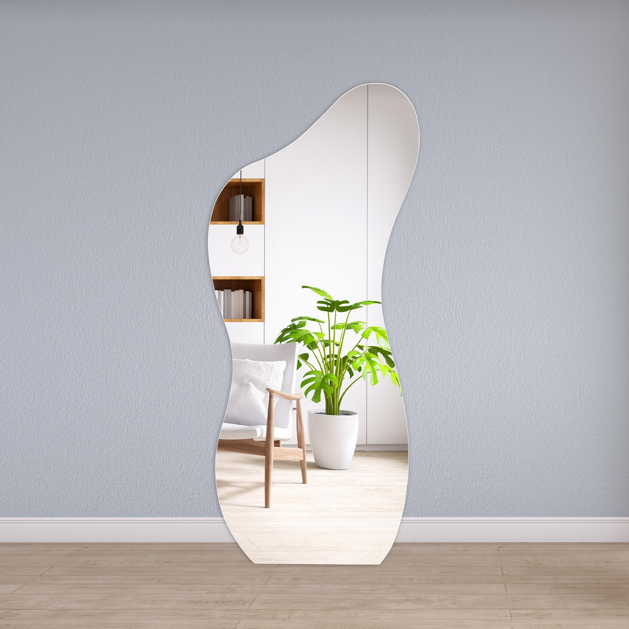 Asymmetrical Mirror, Decorative Frameless Irregular Mirror, - 55x24 - On  Sale - Bed Bath & Beyond - 37539069