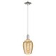 preview thumbnail 27 of 34, Innovations Lighting Downtown Urban - Preston - 1 Light 6" Flute Shade Cord Hung Mini Pendant Polished Nickel/Mercury Shade