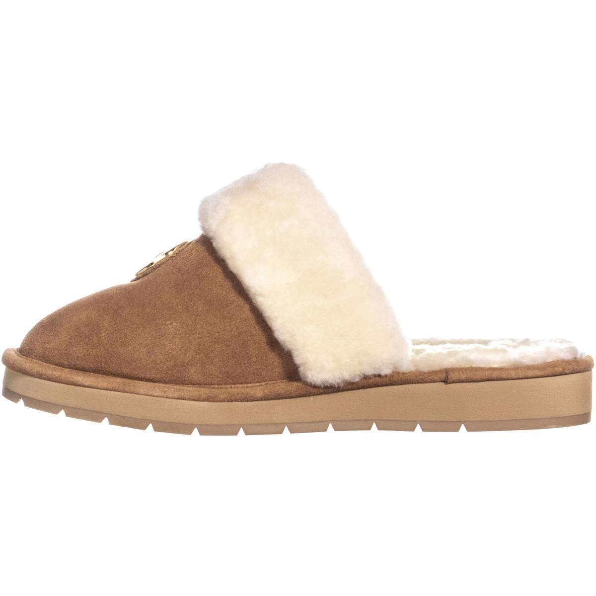 Shop Michael Michael Kors Winter Slippers Walnut 11 Us