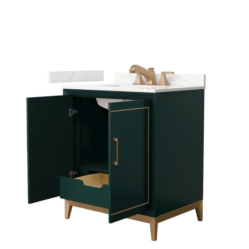 Marlena 30-inch Single Vanity, Quartz Top
