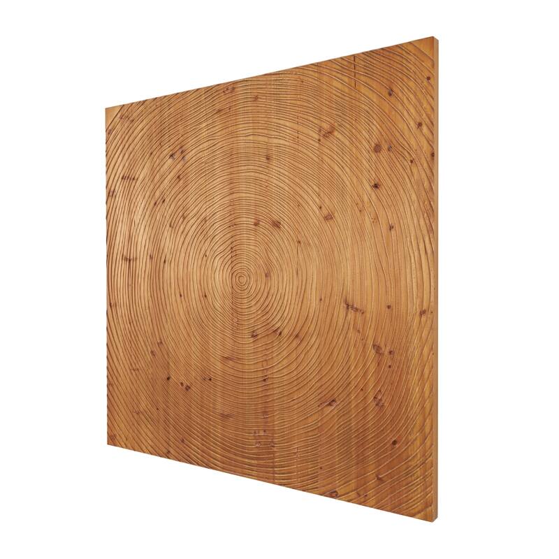 Brown Wood Handmade Spiral Geometric Wall Decor