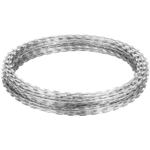 Razor Barbed Wire RYFT Galvanized Steel - 3 Rolls, 147 Feet Total ...