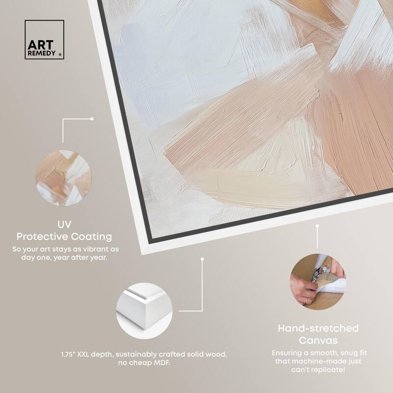 Taupe and Ash II Canvas by Art Remedy