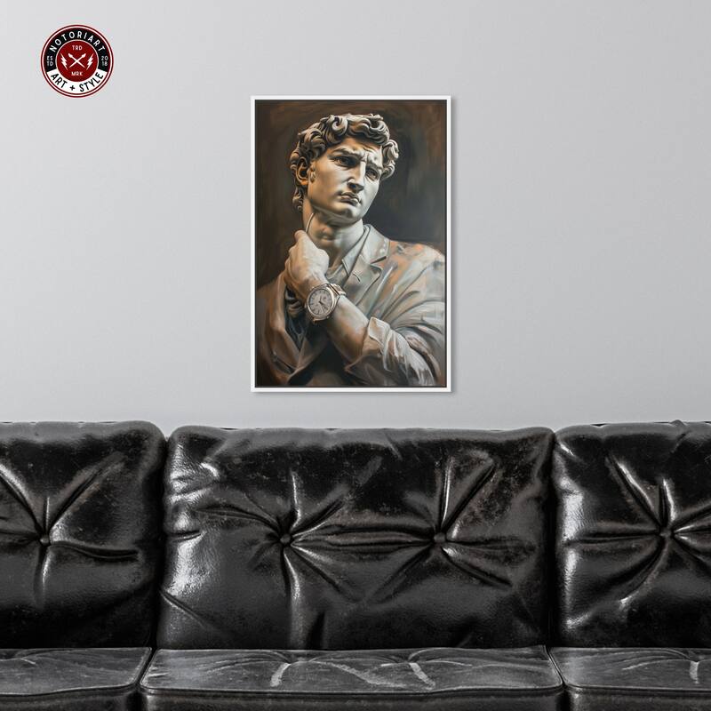 Notoriart Classy Sculpture Framed Men Style 1 Piece Canvas Wall Art