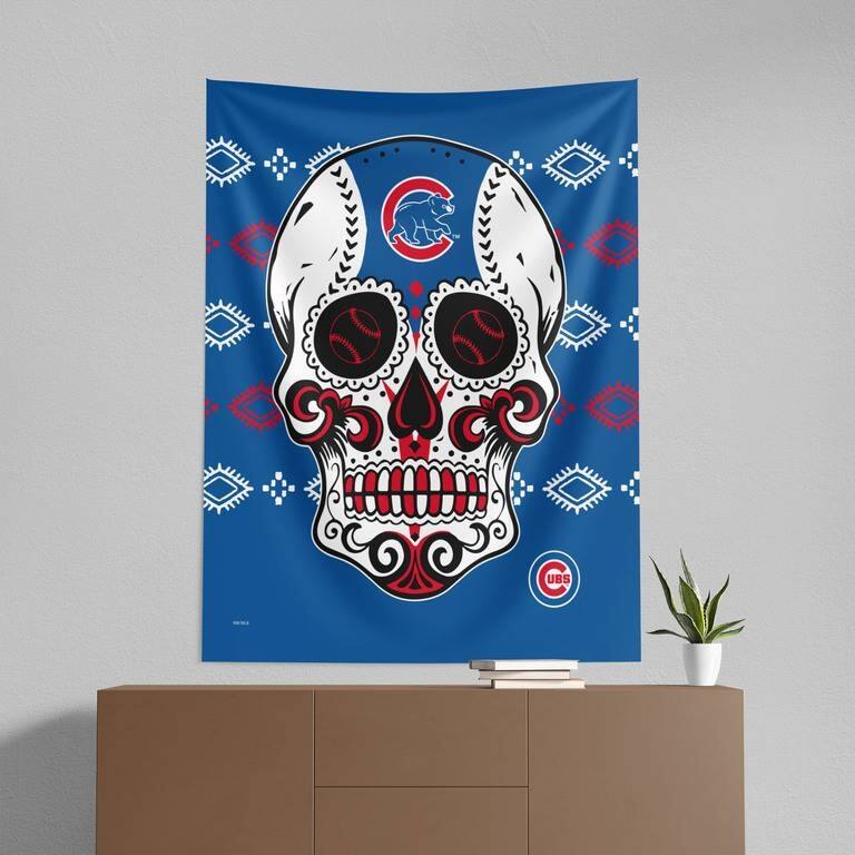 MLB Candy Skull Printed Wall Hanging