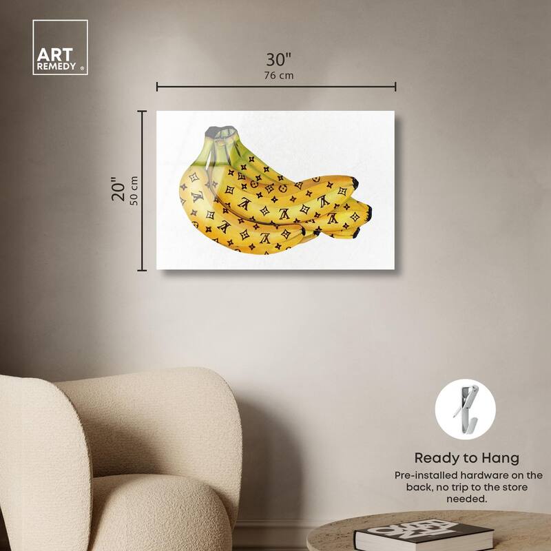 Fashion Bananas III Acrylic by Art Remedy, Ready to Hang