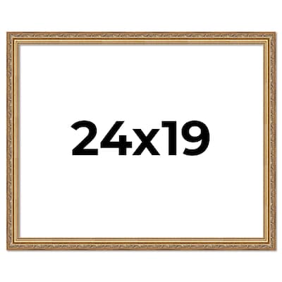 24x19 Frame Red Solid Wood Picture Frame Width 1.75 Inches | Interior Frame Depth 1 13/16 Inches