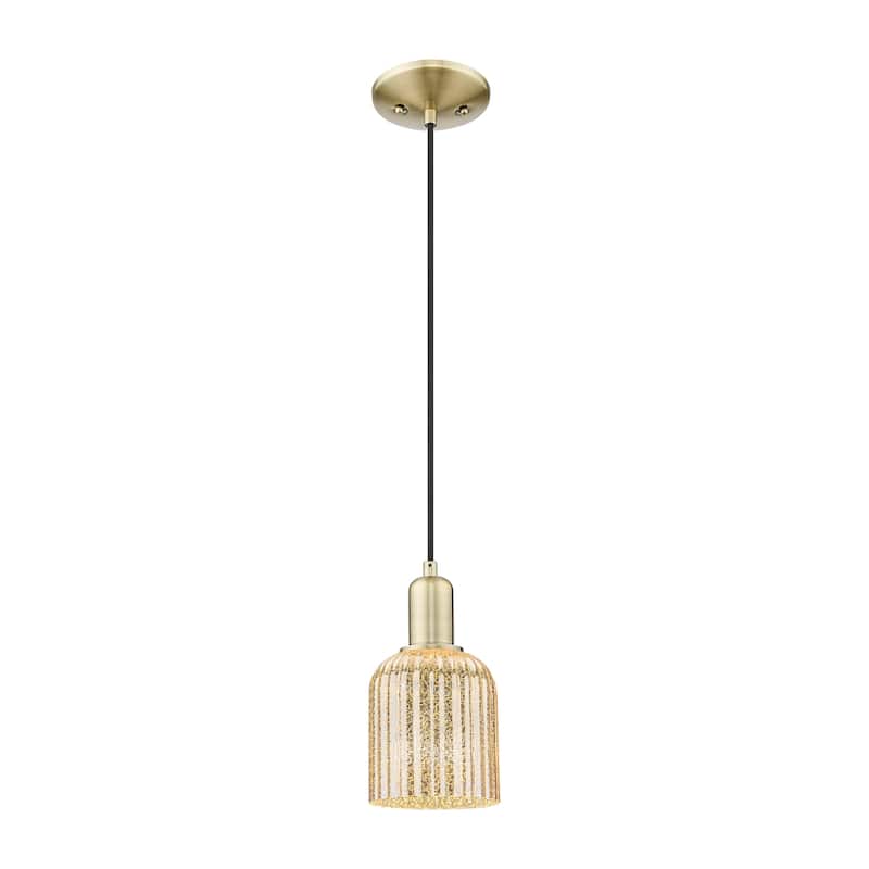 Innovations Lighting Downtown Urban - Bridal Veil - 1 Light 5" Cord Hung Mini Pendant