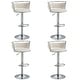 preview thumbnail 113 of 155, Velvet Upholstered Adjustable Bar Stool Swivel Counter Chair Set of 2