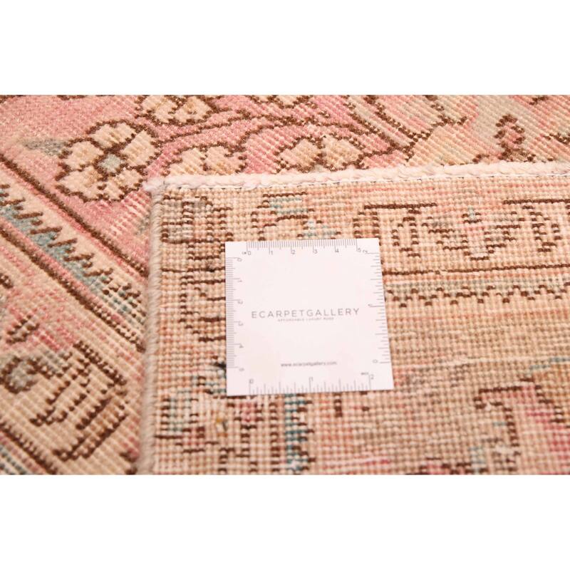 ECARPETGALLERY Hand-knotted Antalya Vintage Pink Wool Rug - 9'8 x 12'8
