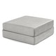 preview thumbnail 53 of 179, Jaxx Unsofa Modular Convertible Sectional Sofa with Fold Out King Sleeper Bed Ottoman. - Performance Microvelvet Mouse Grey