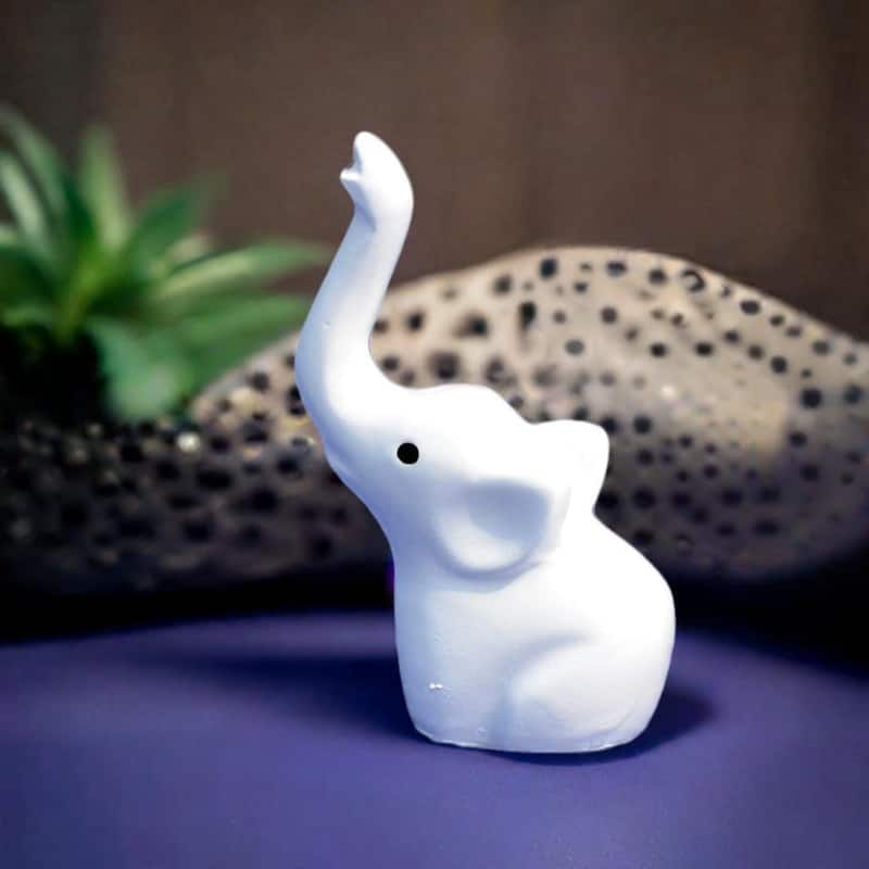 Elephant Ring Holder (White, Aluminum)