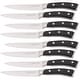 preview thumbnail 1 of 10, Dura Living Elite 8-Piece Steak Knife Set - Serrated Blades, Premium Quality Black - 8 Piece