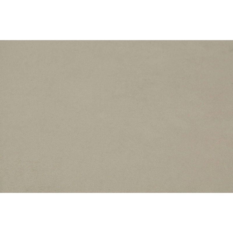 Berci Beige Fabric & White Finish Bench W/Storage