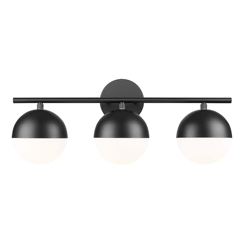 Z-Lite 7517-3V Realm Sphere 3 Light 24" Wide Vanity Light - Matte Black
