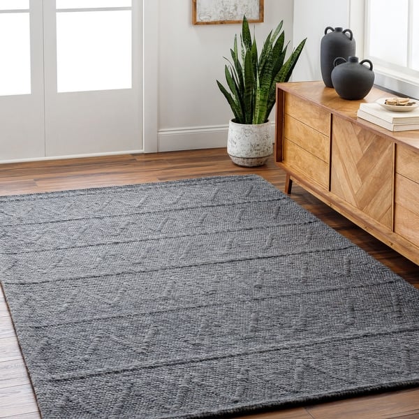 slide 2 of 24, Bailee Modern & Contemporary Area Rug Charcoal - 2' x 3'