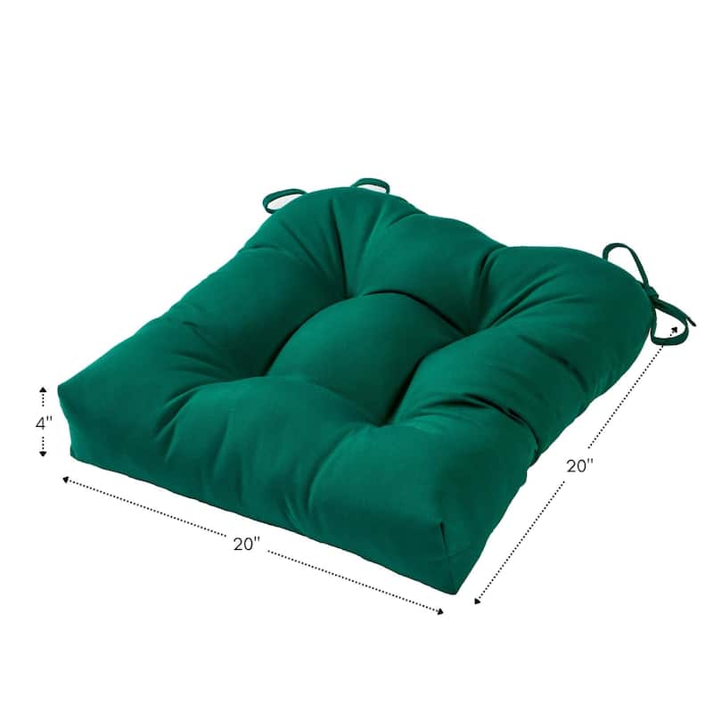 Sunbrella Tufted 20-inch Outdoor Chair Cushion