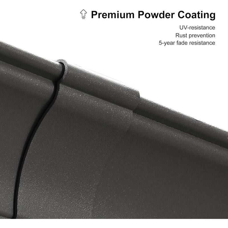 PURPLE LEAF Patio Gazebo for Backyard Hardtop Galvanized Steel Frame with Upgrade Curtain - Light Grey
