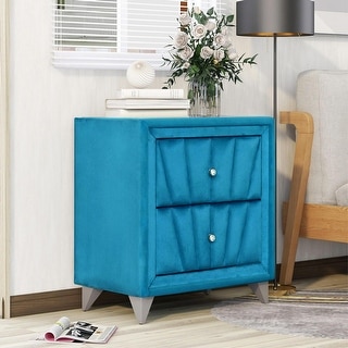 Crushed velvet outlet bedside cabinets