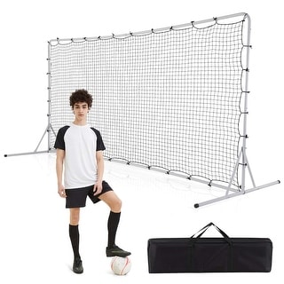 Costway Soccer Rebounder Net 12 x 6 FT Portable Football Training - See Details