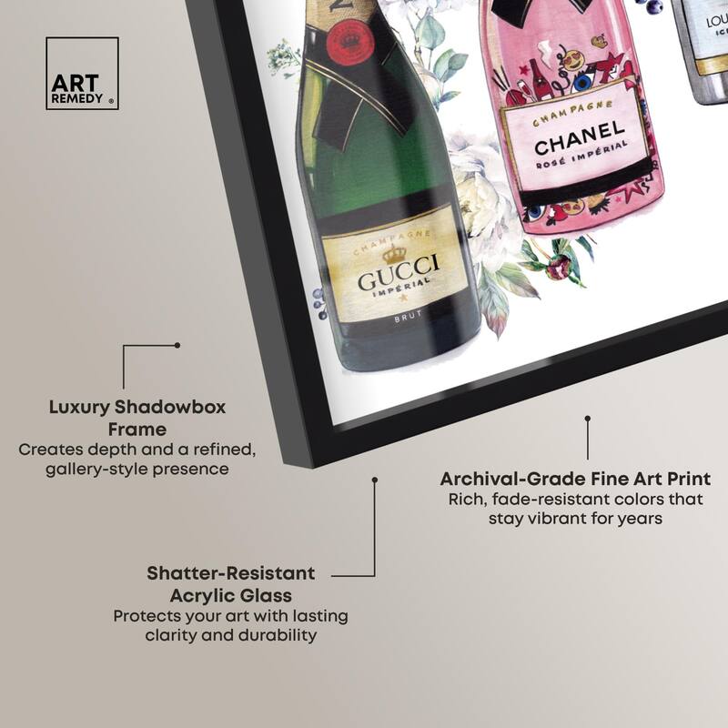 Doll Memories - Champagne Floral Shadowbox by Art Remedy