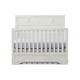 preview thumbnail 3 of 6, Foundry 56" Wide Traditional Wood Convertible Crib, White Dove