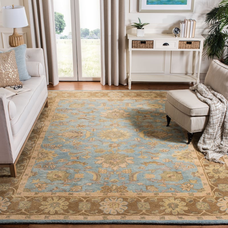 SAFAVIEH, Handmade Anatolia Patricie Traditional Oriental Hand-spun Wool Rug
