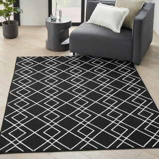 Nourison Modern Lines Diamond Geometric Area Rug