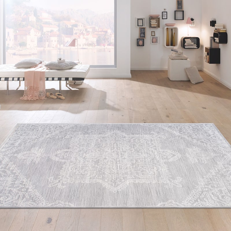 Pasargad Home Modern Hand-Tufted Wool Area Rug