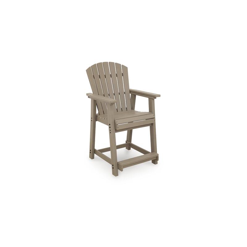 Signature Design by Ashley Ross Cove Outdoor Counter Height Bar Stool (Set of 2) - 26" W x 30" D x 47" H