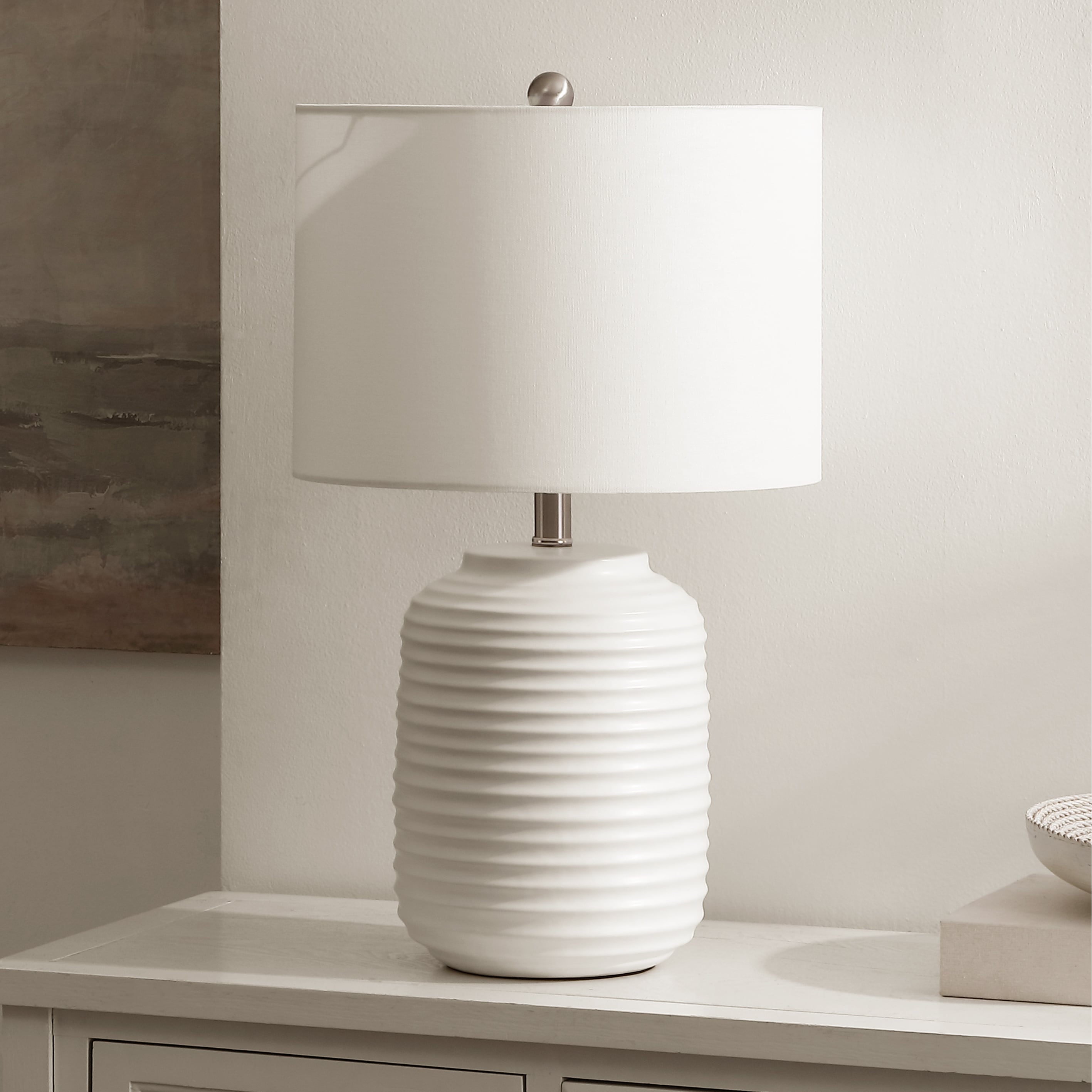 SAFAVIEH Elio 24-inch Ceramic Table Lamp (LED Bulb Included) - 14"W x 14"D x 24"H
