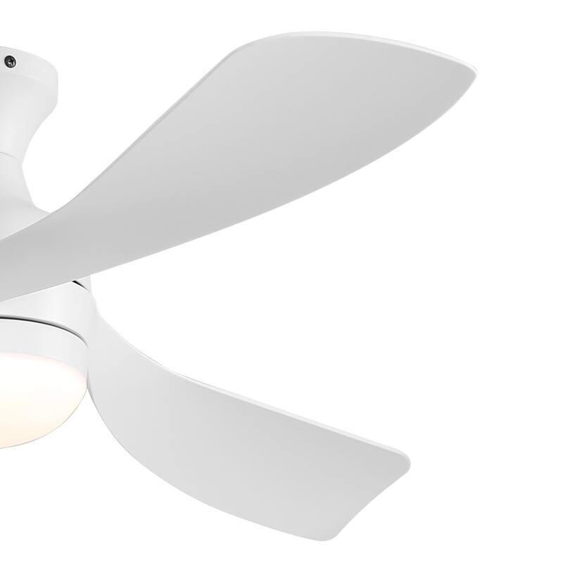 52/60 Inch Ceiling Fan with Integrated LED Light and Remote Control Quiet DC Motor