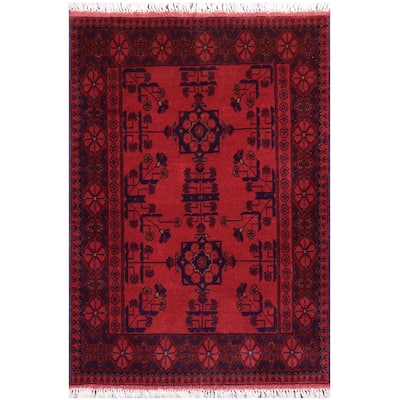 Southwestern Biljik Khal Mohammadi Taylor Red/Blue Rug - 2'7'' x 3'11''