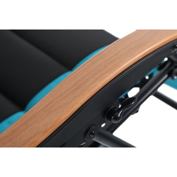 Oversize XL Padded Zero Gravity Lounge Chair Wider Armrest