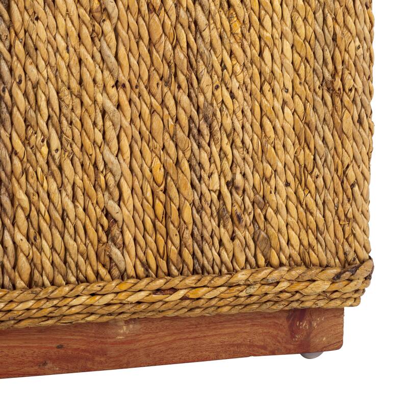 SAFAVIEH Couture Donnabella Woven Abaca Ottoman