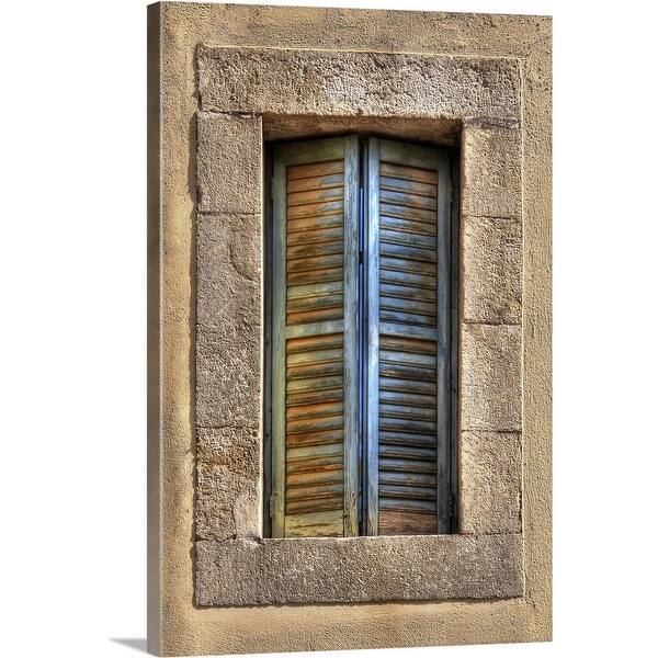 Shop Mediterranean Shutter Canvas Wall Art Free Shipping Today Overstock 16476893