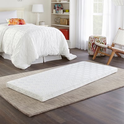 Nautica Home Roll-Up Gel Foam Guest Bed Floor Mattress, Narrow Twin