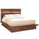 preview thumbnail 5 of 7, Natural Live Edge Design Two-Tone Exotic Mahogany Wood Bedroom Collection