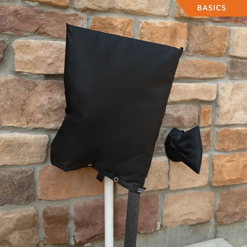 Modern Leisure Basics Outdoor Sprinkler Backflow Preventer Cover, 30 in. L x 26 in. H, Black