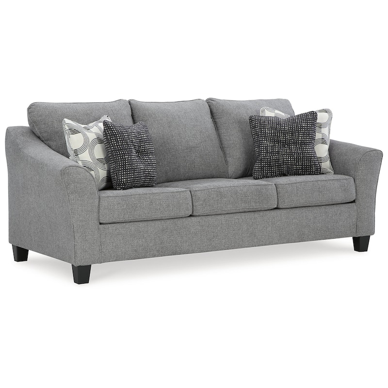 Signature Design by Ashley Mathonia Smoke Sofa - 92"W x 40"D x 41"H