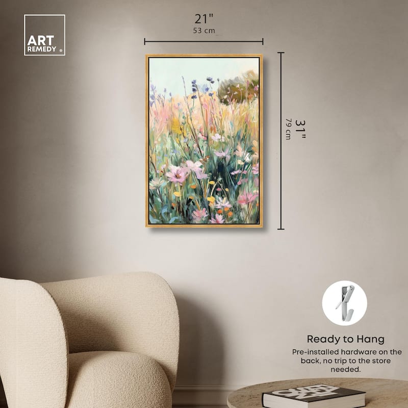 Floral Impressionism II Canvas by Art Remedy