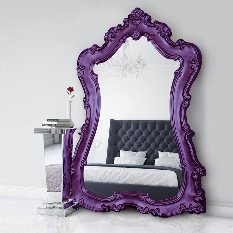 Allan Andrews Hand Painted Ornate Framed Full Length Floor & Wall Mirror - 89"H x 60"W