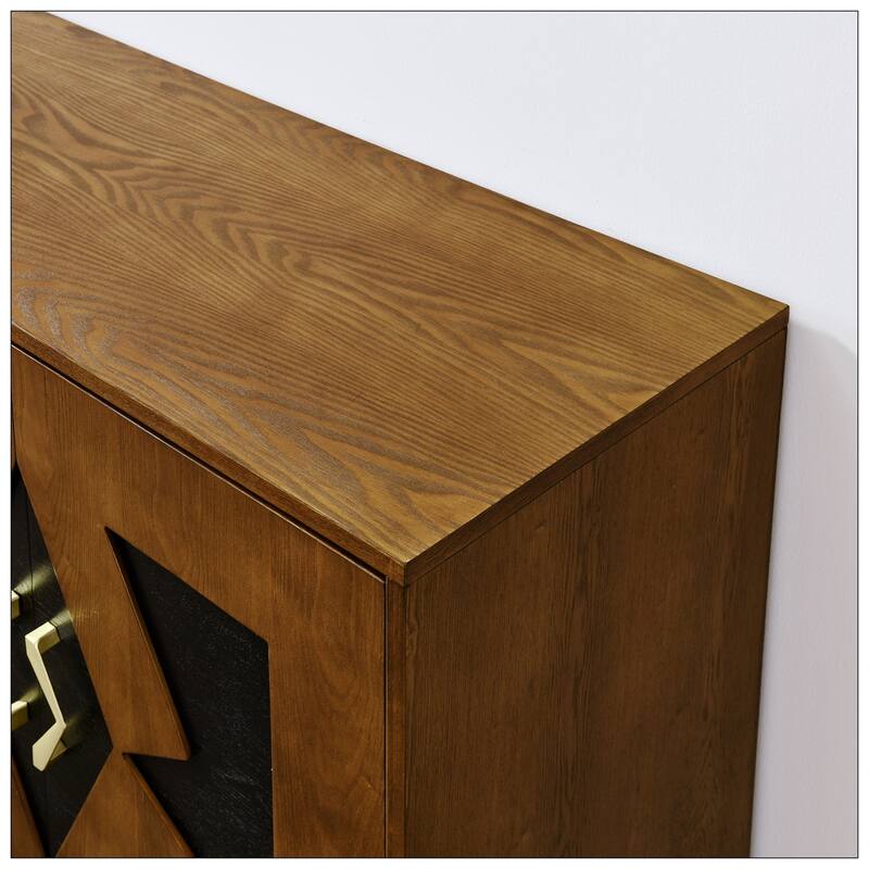 60" Mid Century Modern Sideboard Buffet Cabinet with Storage