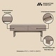 preview thumbnail 12 of 22, Manhattan Comfort Ella 47" Coffee Table