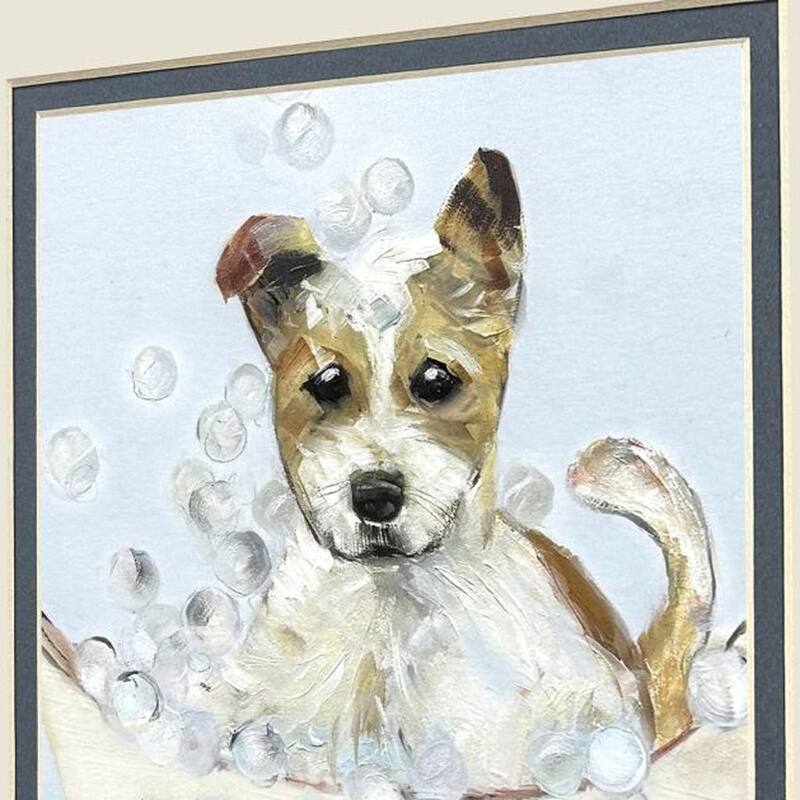 HomeRoots Set Of Two Bath Time Brown Framed Wall Art